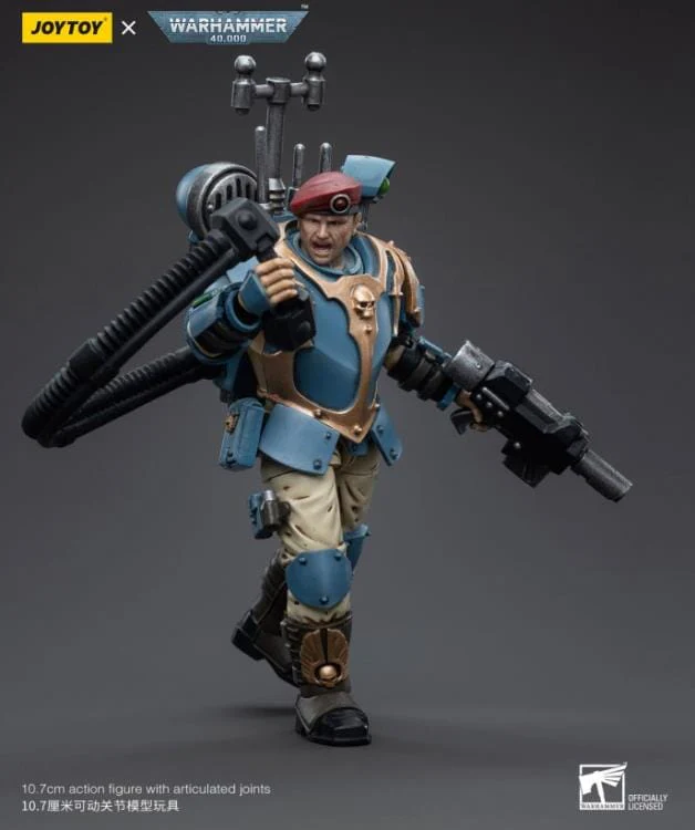 Warhammer 40k Astra Militarum Tempestus Scions Command Squad 55th Kappic Eagles Vox Operator 1/18 Scale Figure - Image 7