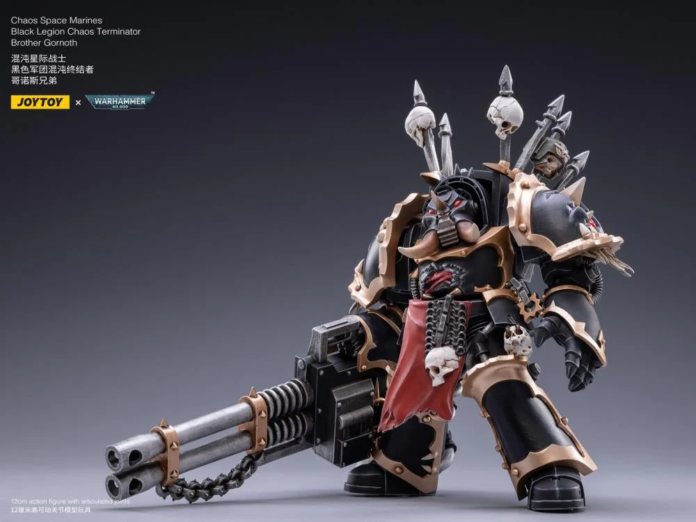 Warhammer 40K Black Legion Brother Gornoth 1/18 Scale Figure - Image 4