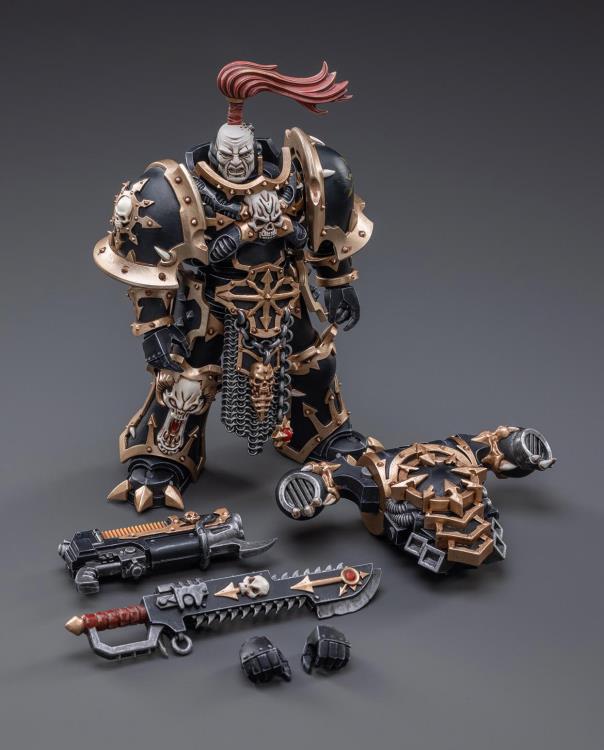Warhammer 40K Black Legion Havocs Champion Brother Slael 1/18 Scale Figure - Image 6