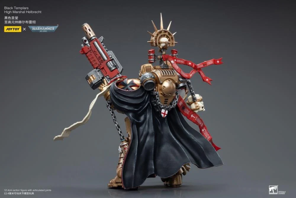 Warhammer 40K Black Templars High Marshal Helbrecht 1/18 Scale Figure (Reissue) - Image 8