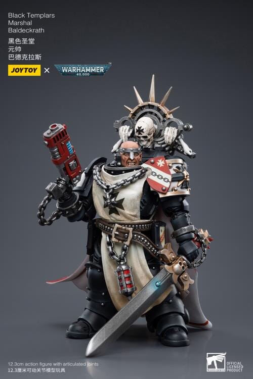 Warhammer 40K Black Templars Marshal Baldeckrath 1/18 Scale Figure - Image 4
