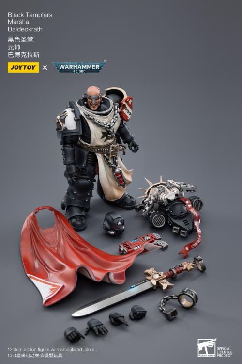 Warhammer 40K Black Templars Marshal Baldeckrath 1/18 Scale Figure - Image 8