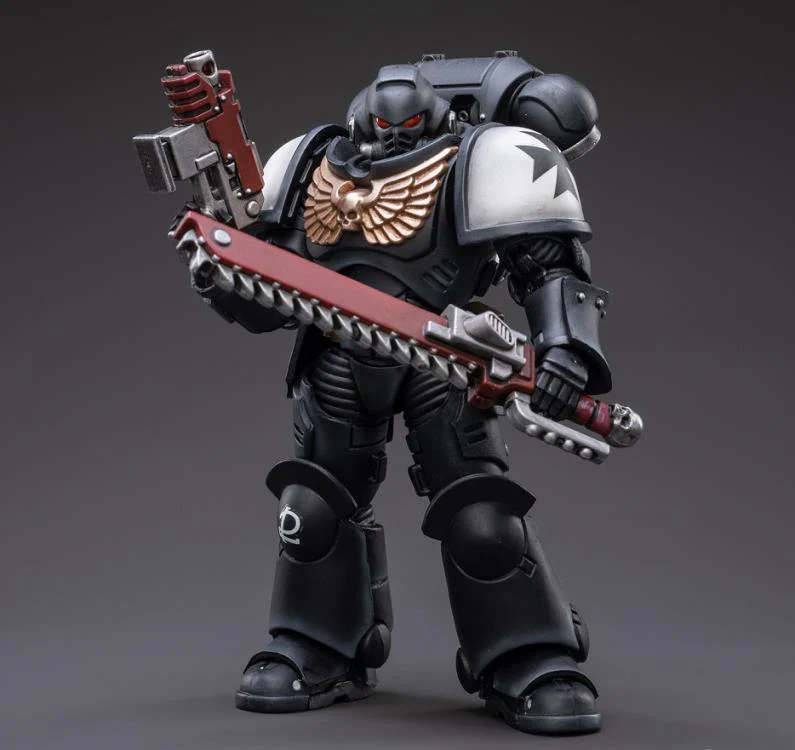 Warhammer 40k Black Templars Assault Intercessor Outriders Brother Valtus 1/18 Scale Action Figure - Image 2