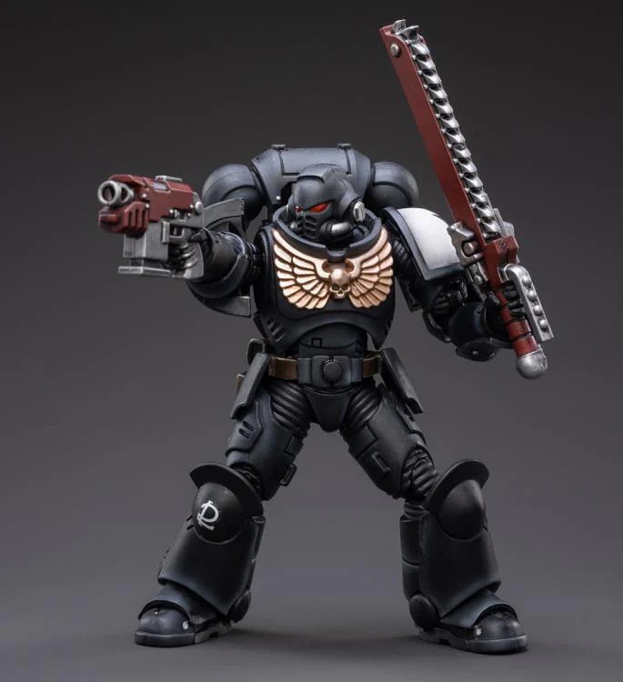 Warhammer 40k Black Templars Assault Intercessor Outriders Brother Valtus 1/18 Scale Action Figure - Image 6