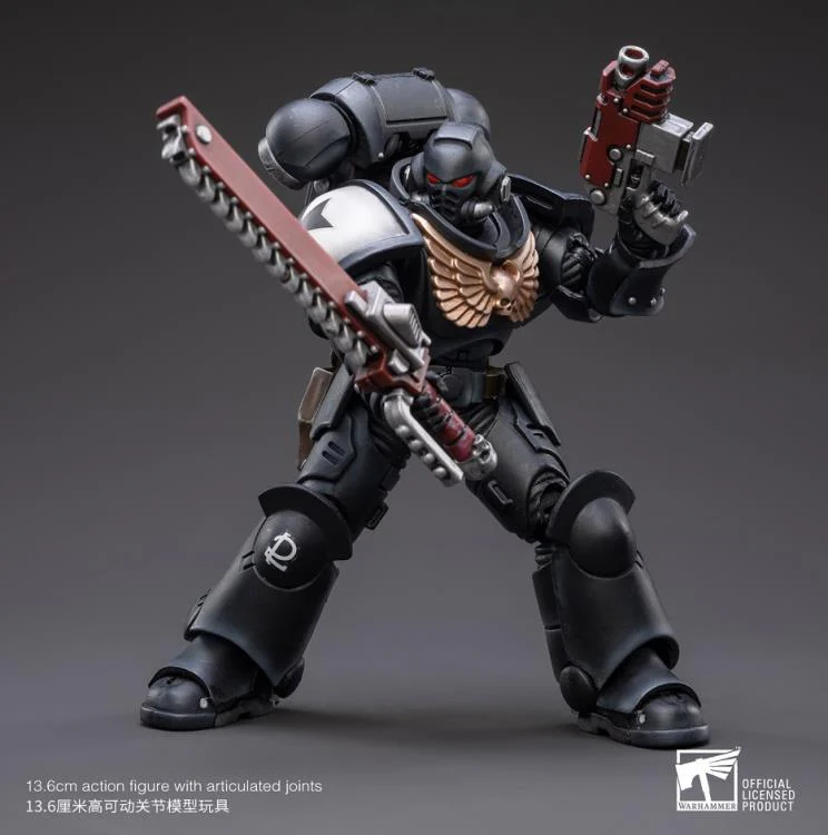 Warhammer 40k Black Templars Assault Intercessor Outriders Brother Valtus 1/18 Scale Action Figure - Image 9