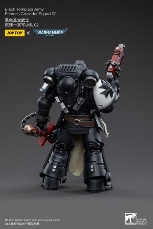 Warhammer 40K Black Templars Primaris Crusader Squad 1/18 Scale Figure Set - Image 10