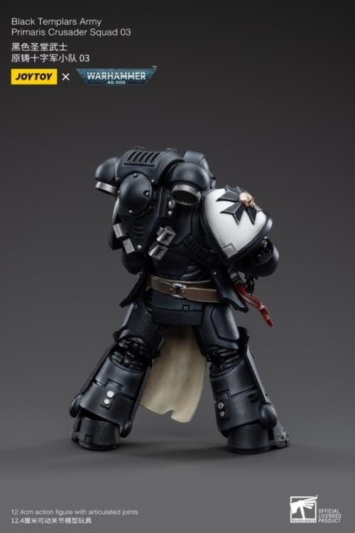 Warhammer 40K Black Templars Primaris Crusader Squad 1/18 Scale Figure Set - Image 17