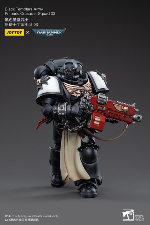 Warhammer 40K Black Templars Primaris Crusader Squad 1/18 Scale Figure Set - Image 20