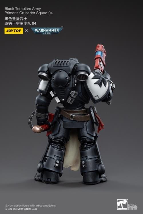 Warhammer 40K Black Templars Primaris Crusader Squad 1/18 Scale Figure Set - Image 24