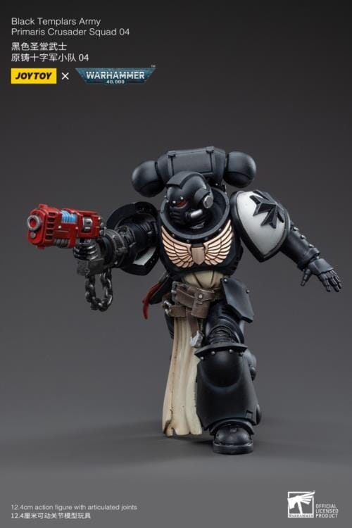 Warhammer 40K Black Templars Primaris Crusader Squad 1/18 Scale Figure Set - Image 26
