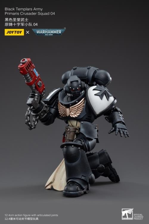 Warhammer 40K Black Templars Primaris Crusader Squad 1/18 Scale Figure Set - Image 27