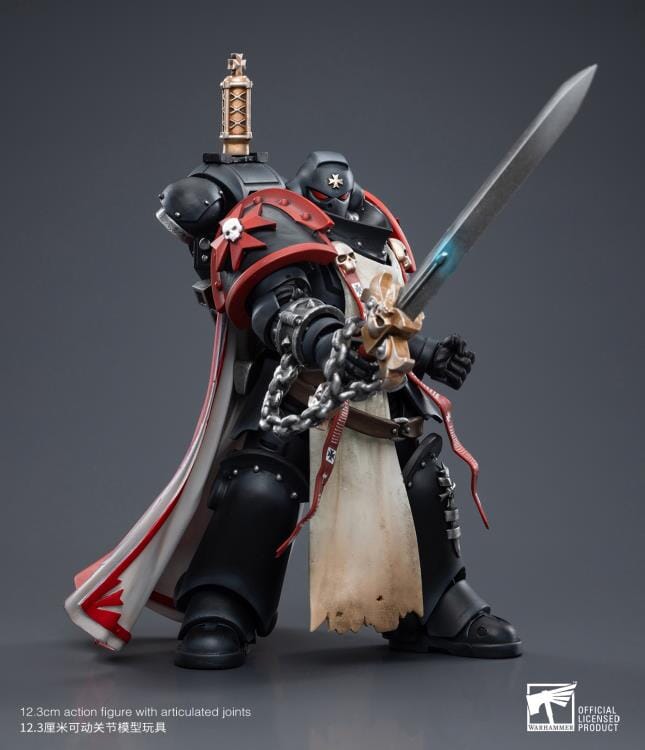 Warhammer 40K Black Templars Primaris Sword Brethren Eberwulf 1/18 Scale Figure - Image 3