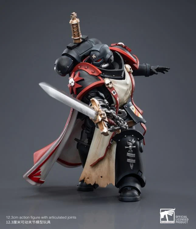 Warhammer 40K Black Templars Primaris Sword Brethren Eberwulf 1/18 Scale Figure - Image 4