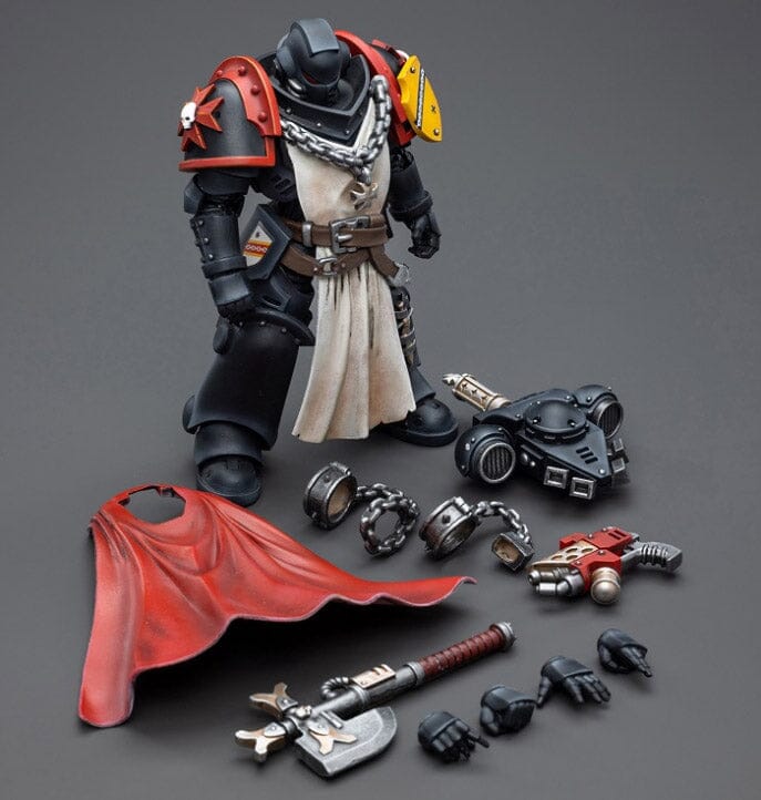 Warhammer 40K Black Templars Primaris Sword Brethren Granbertus 1/18 Scale Figure - Image 7