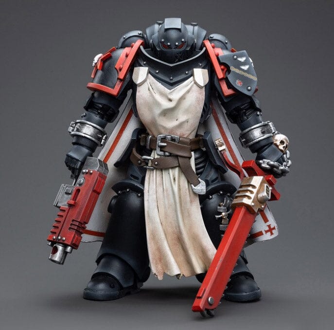 Warhammer 40K Black Templars Primaris Sword Brethren Harmund 1/18 Scale Figure - Image 2
