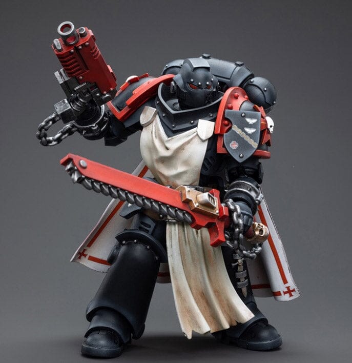 Warhammer 40K Black Templars Primaris Sword Brethren Harmund 1/18 Scale Figure - Image 5