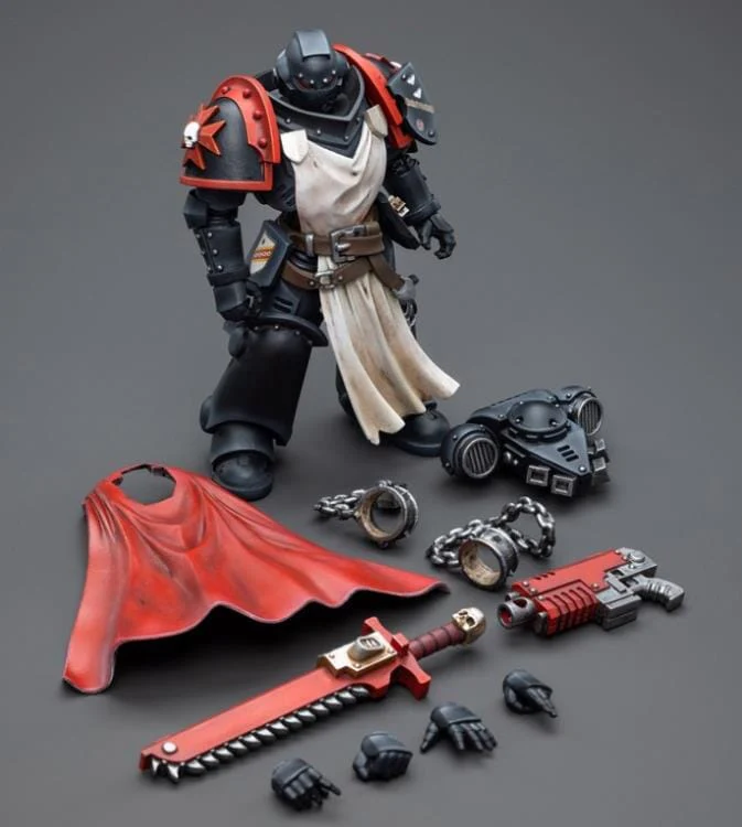 Warhammer 40K Black Templars Primaris Sword Brethren Harmund 1/18 Scale Figure - Image 7