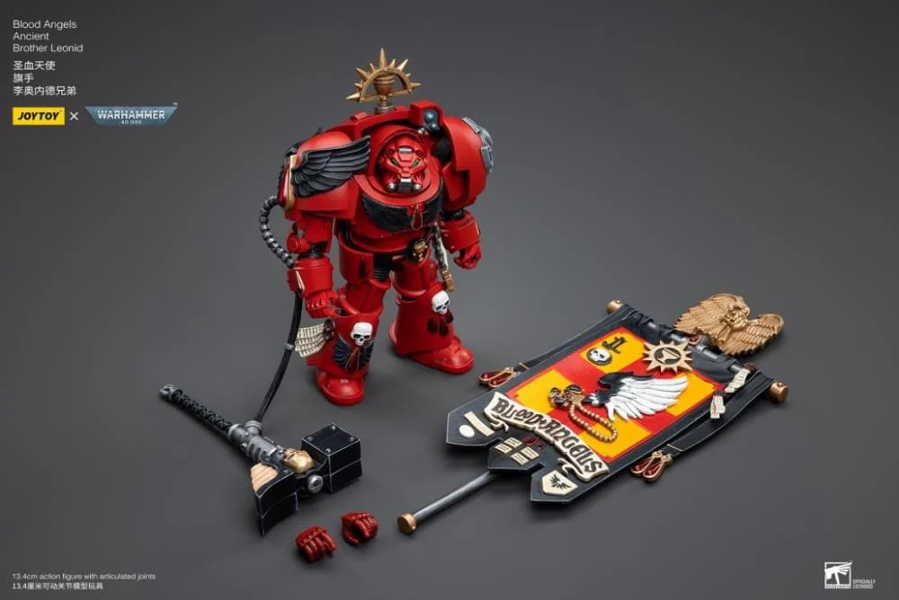 Warhammer 40K Blood Angels Ancient Brother Leonid 1/18 Scale Figure - Image 8