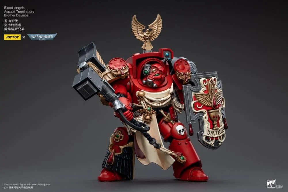 Warhammer 40K Blood Angels Assault Terminators Brother Davinos 1/18 Scale Figure - Image 4