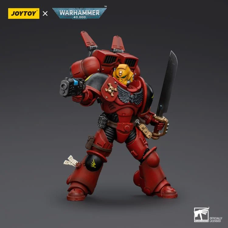 Warhammer 40K Blood Angels Jump Pack Intercessors Sergeant with Plasma Pistol 1/18 Scale Action Figure - Image 3