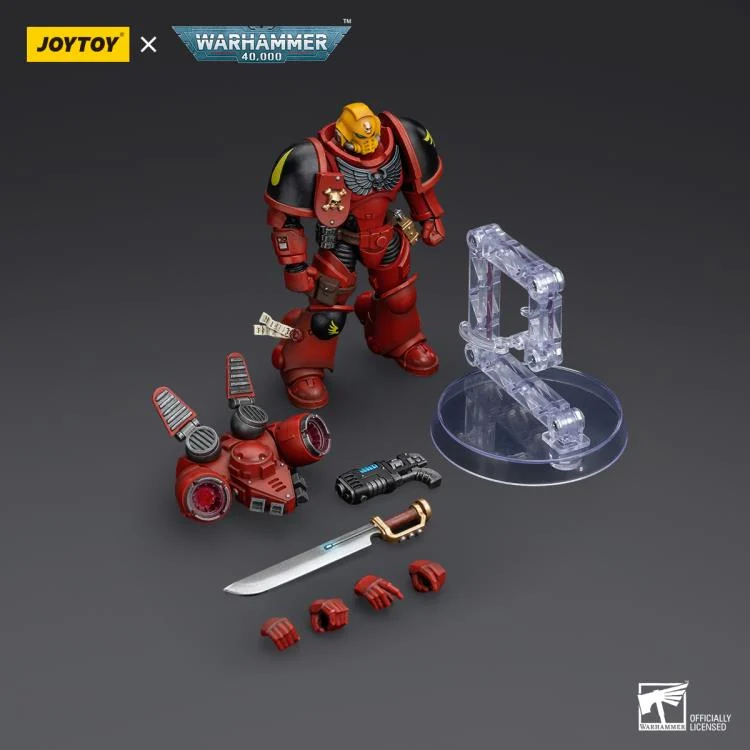 Warhammer 40K Blood Angels Jump Pack Intercessors Sergeant with Plasma Pistol 1/18 Scale Action Figure - Image 6