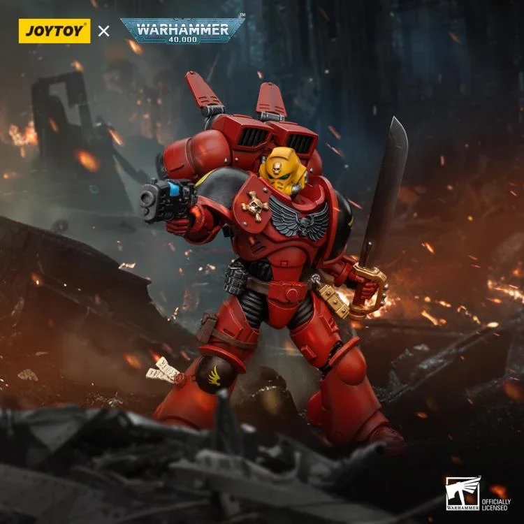 Warhammer 40K Blood Angels Jump Pack Intercessors Sergeant with Plasma Pistol 1/18 Scale Action Figure - Image 7