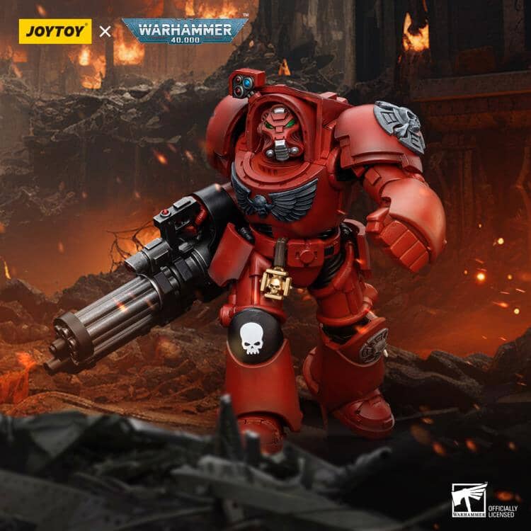 Warhammer 40K Blood Angels Terminator Squad Terminator with Assault Cannon 1/18 Scale Action Figure - Image 7