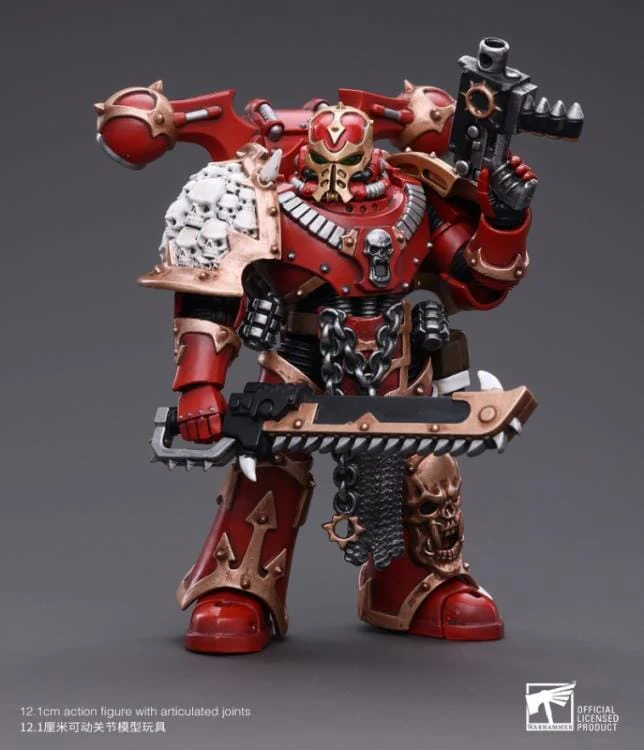 Warhammer 40K Chaos Space Marines Crimson Slaughter Brother Maganar 1/18 Scale Figure - Image 3