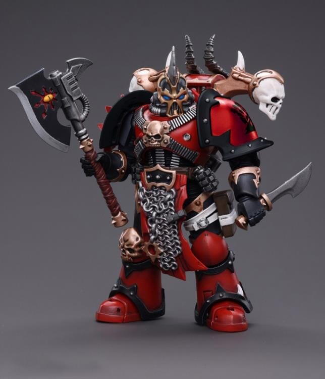 Warhammer 40K Chaos Space Marines Red Corsairs Exalted Champion Gotor the Blade 1/18 Scale Figure - Image 2