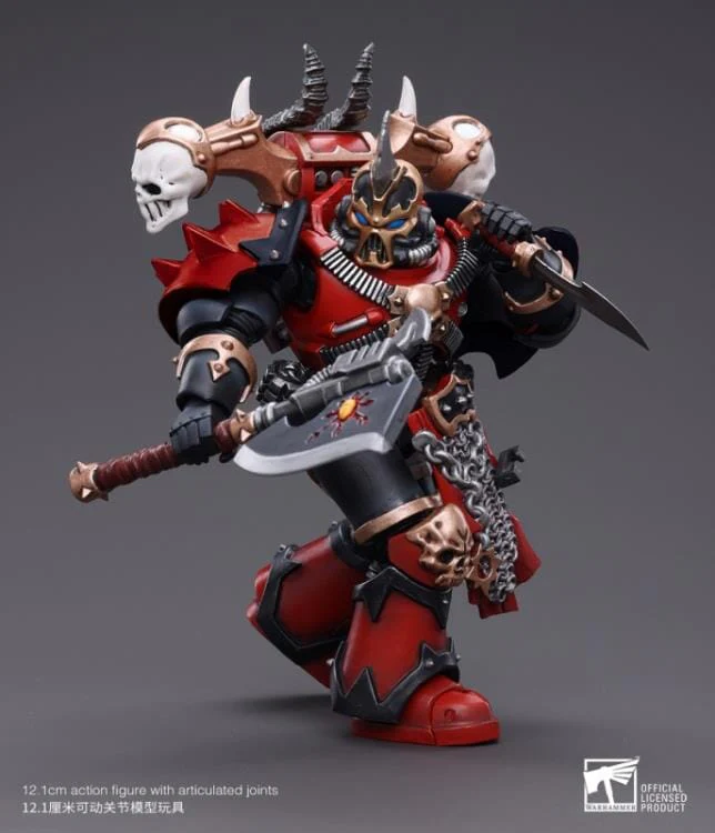 Warhammer 40K Chaos Space Marines Red Corsairs Exalted Champion Gotor the Blade 1/18 Scale Figure - Image 6