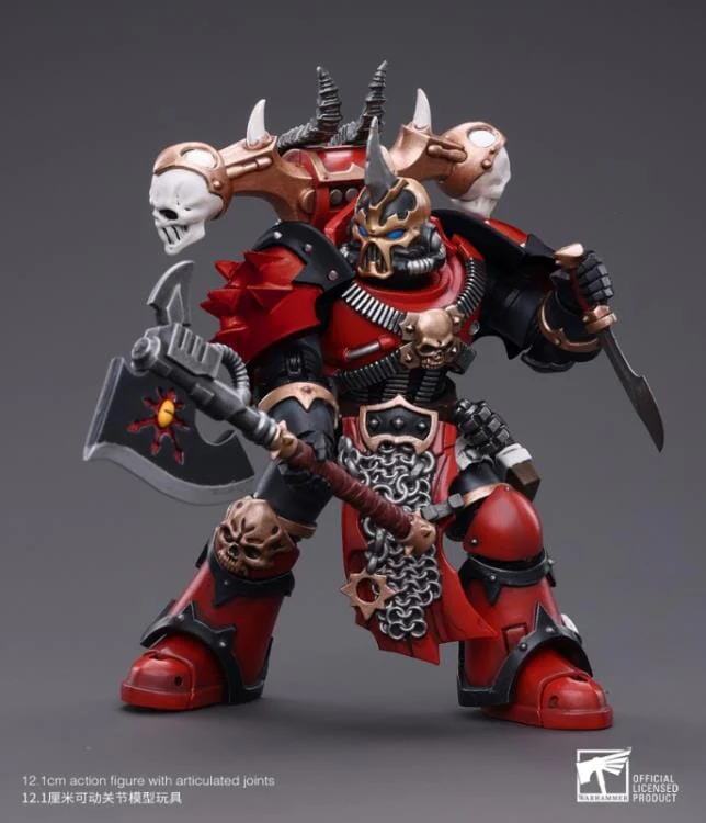 Warhammer 40K Chaos Space Marines Red Corsairs Exalted Champion Gotor the Blade 1/18 Scale Figure - Image 7