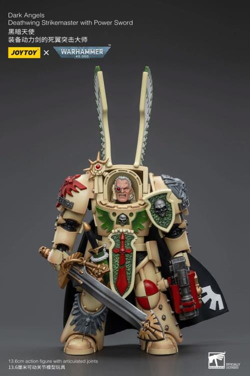 Warhammer 40k Dark Angels Deathwing Strikemaster with Power Sword 1/18 Scale Figure - Image 7