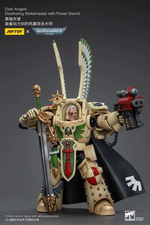 Warhammer 40k Dark Angels Deathwing Strikemaster with Power Sword 1/18 Scale Figure - Image 8