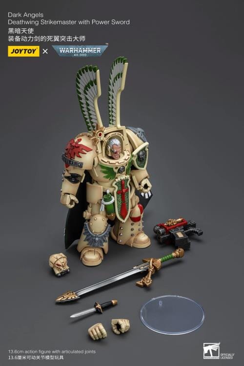 Warhammer 40k Dark Angels Deathwing Strikemaster with Power Sword 1/18 Scale Figure - Image 9
