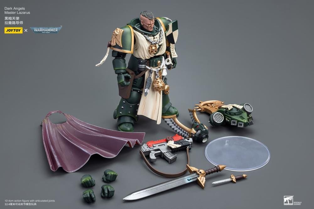 Warhammer 40k Dark Angels Master Lazarus 1/18 Scale Action Figure - Image 10