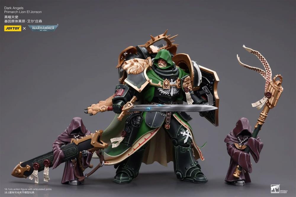 Warhammer 40k Dark Angels Primarch Lion El'Jonson 1/18 Scale Figure - Image 3