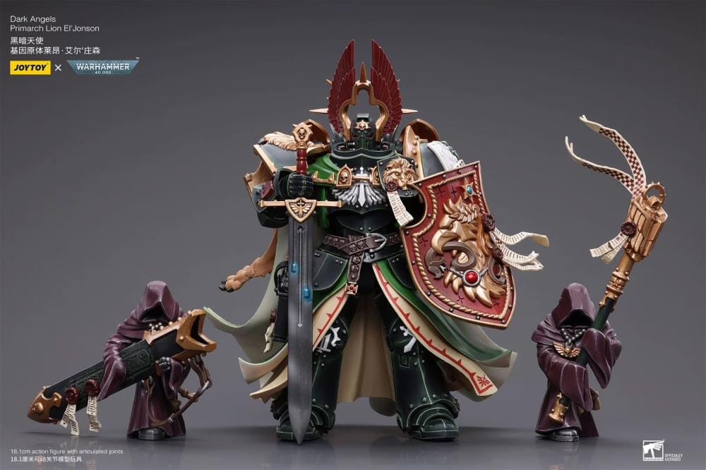Warhammer 40k Dark Angels Primarch Lion El'Jonson 1/18 Scale Figure - Image 5