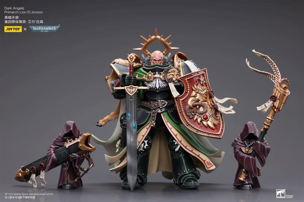 Warhammer 40k Dark Angels Primarch Lion El'Jonson 1/18 Scale Figure - Image 6