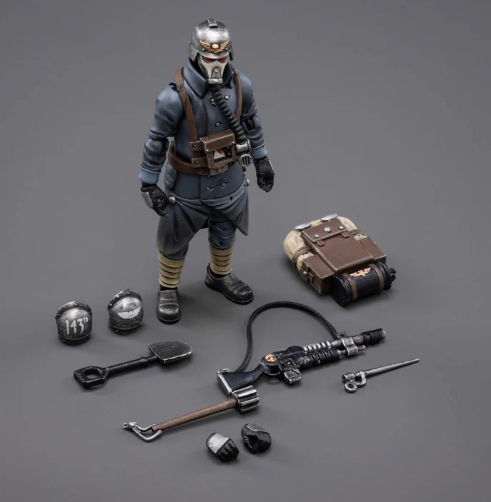 Warhammer 40K Death Korps of Krieg Veteran Squad Guardsman 1/18 Scale Action Figure - Image 4