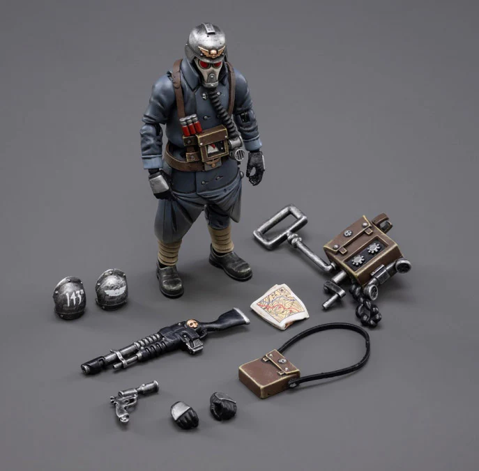 Warhammer 40K Death Korps of Krieg Veteran Squad Guardsman Communication Specialist 1/18 Scale Figure - Image 4