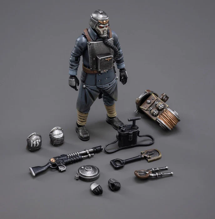 Warhammer 40K Death Korps of Krieg Veteran Squad Guardsman Demolitions Specialist 1/18 Scale Action Figure - Image 4