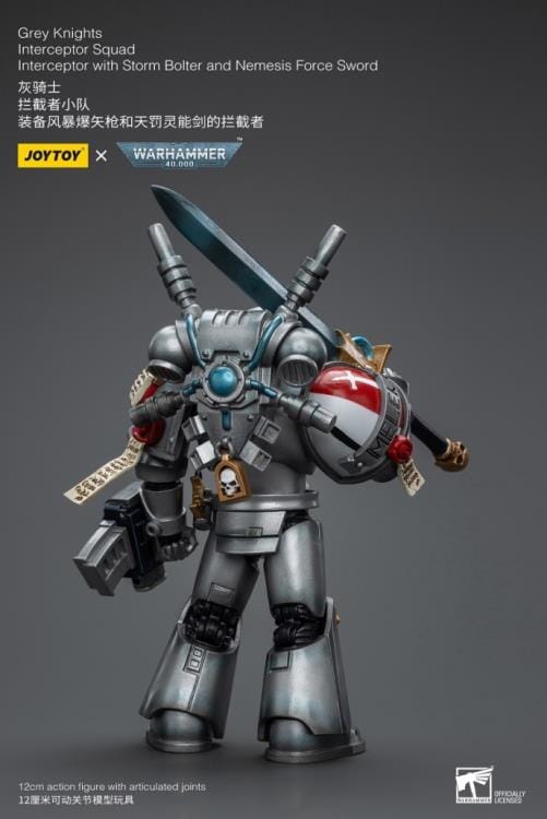 Warhammer 40K Grey Knights Interceptor Squad Interceptor with Storm Bolter and Nemesis Force Sword 1/18 Scale Figure - Image 7