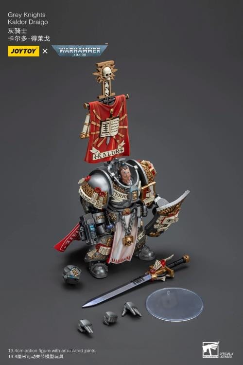 Warhammer 40k Grey Knights Kaldor Draigo 1/18 Scale Action Figure - Image 11