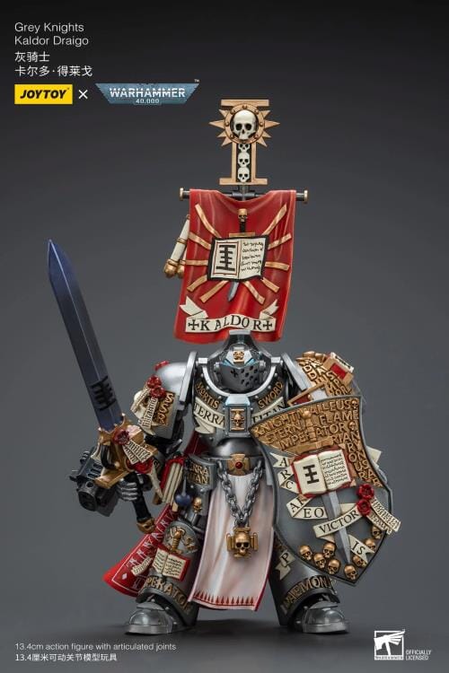 Warhammer 40k Grey Knights Kaldor Draigo 1/18 Scale Action Figure - Image 3