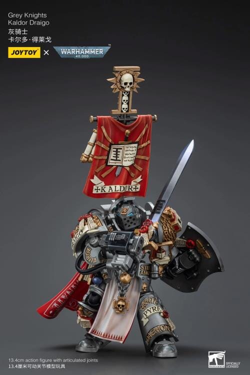 Warhammer 40k Grey Knights Kaldor Draigo 1/18 Scale Action Figure - Image 5