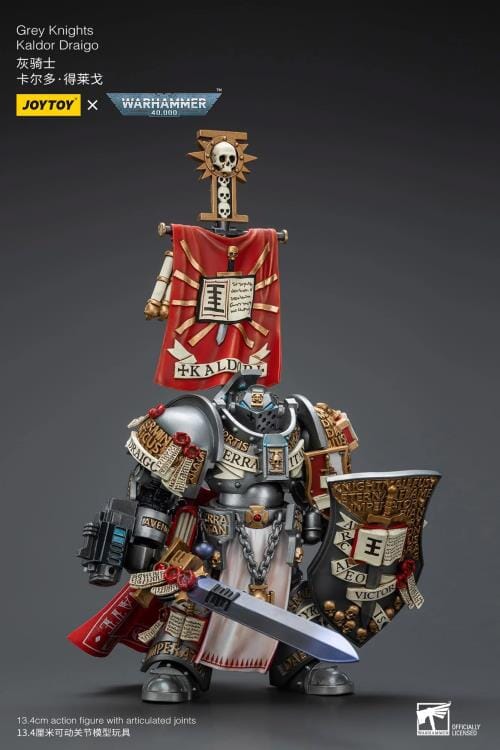 Warhammer 40k Grey Knights Kaldor Draigo 1/18 Scale Action Figure - Image 6