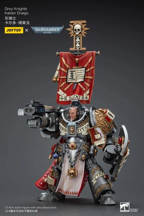 Warhammer 40k Grey Knights Kaldor Draigo 1/18 Scale Action Figure - Image 8