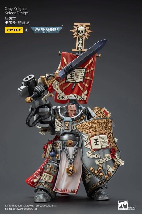 Warhammer 40k Grey Knights Kaldor Draigo 1/18 Scale Action Figure - Image 9