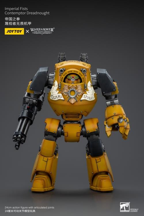 Warhammer 40K Imperial Fists Contemptor Dreadnought 1/18 Scale Figure - Image 2