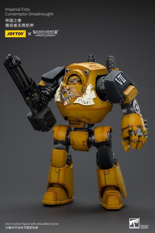 Warhammer 40K Imperial Fists Contemptor Dreadnought 1/18 Scale Figure - Image 3